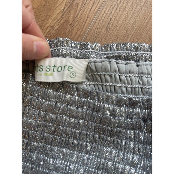 Women’s Pants Store Sparkle Swing Shorts Size S Silver Club wear RUSH festival - Picture 6 of 6